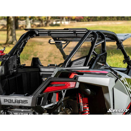 SuperATV Polaris RZR Turbo R Rear Vented Windshield - MojoMotoSport.com
