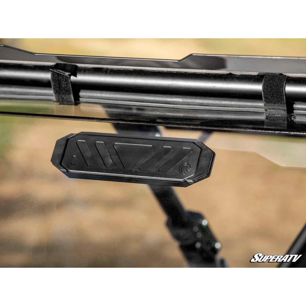 SuperATV Polaris RZR Turbo R Rear Vented Windshield - MojoMotoSport.com