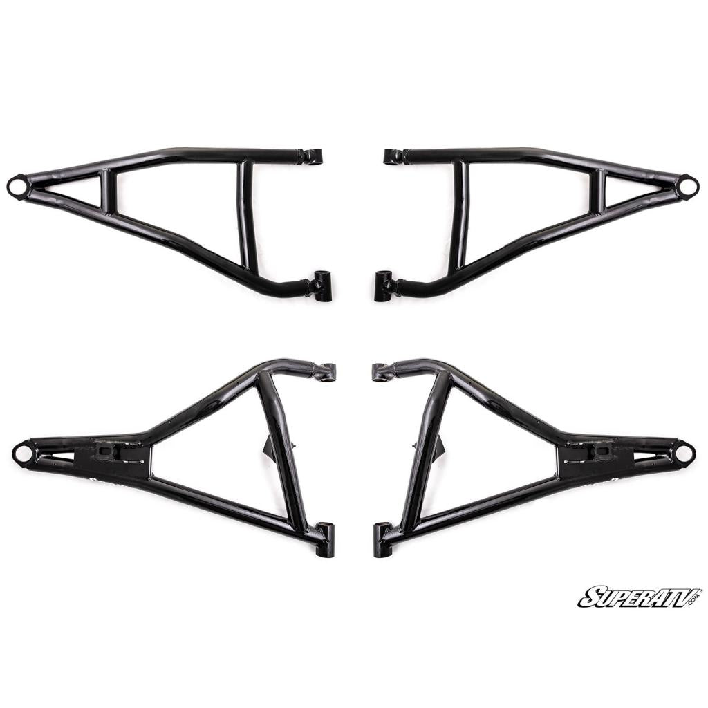 SuperATV Polaris RZR Turbo S High Clearance 1.5" Offset A - Arms - MojoMotoSport.com