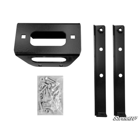 SuperATV Polaris RZR Winch Mounting Plate - MojoMotoSport.com