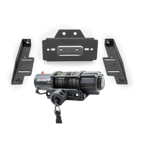SuperATV Polaris RZR Winch Mounting Plate - MojoMotoSport.com