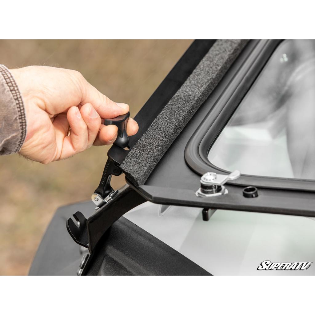 SuperATV Polaris RZR XP 1000 Flip Down Glass Windshield - MojoMotoSport.com