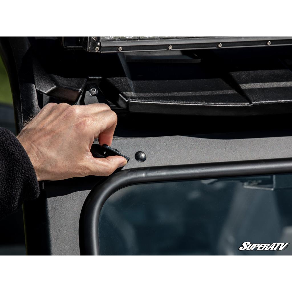 SuperATV Polaris RZR XP 1000 Flip Down Glass Windshield - MojoMotoSport.com