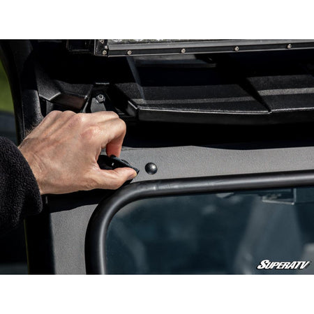 SuperATV Polaris RZR XP 1000 Flip Down Glass Windshield - MojoMotoSport.com