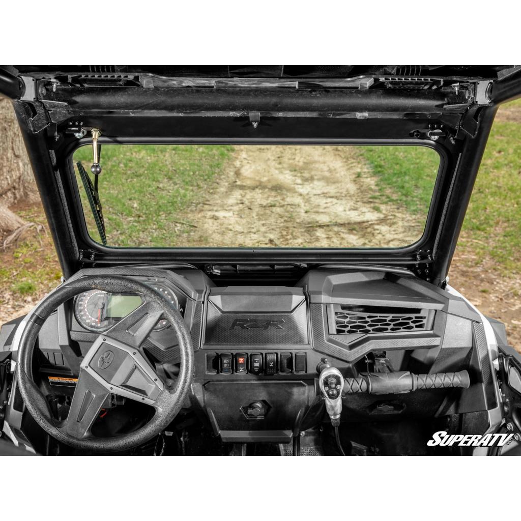 SuperATV Polaris RZR XP 1000 Flip Down Glass Windshield - MojoMotoSport.com