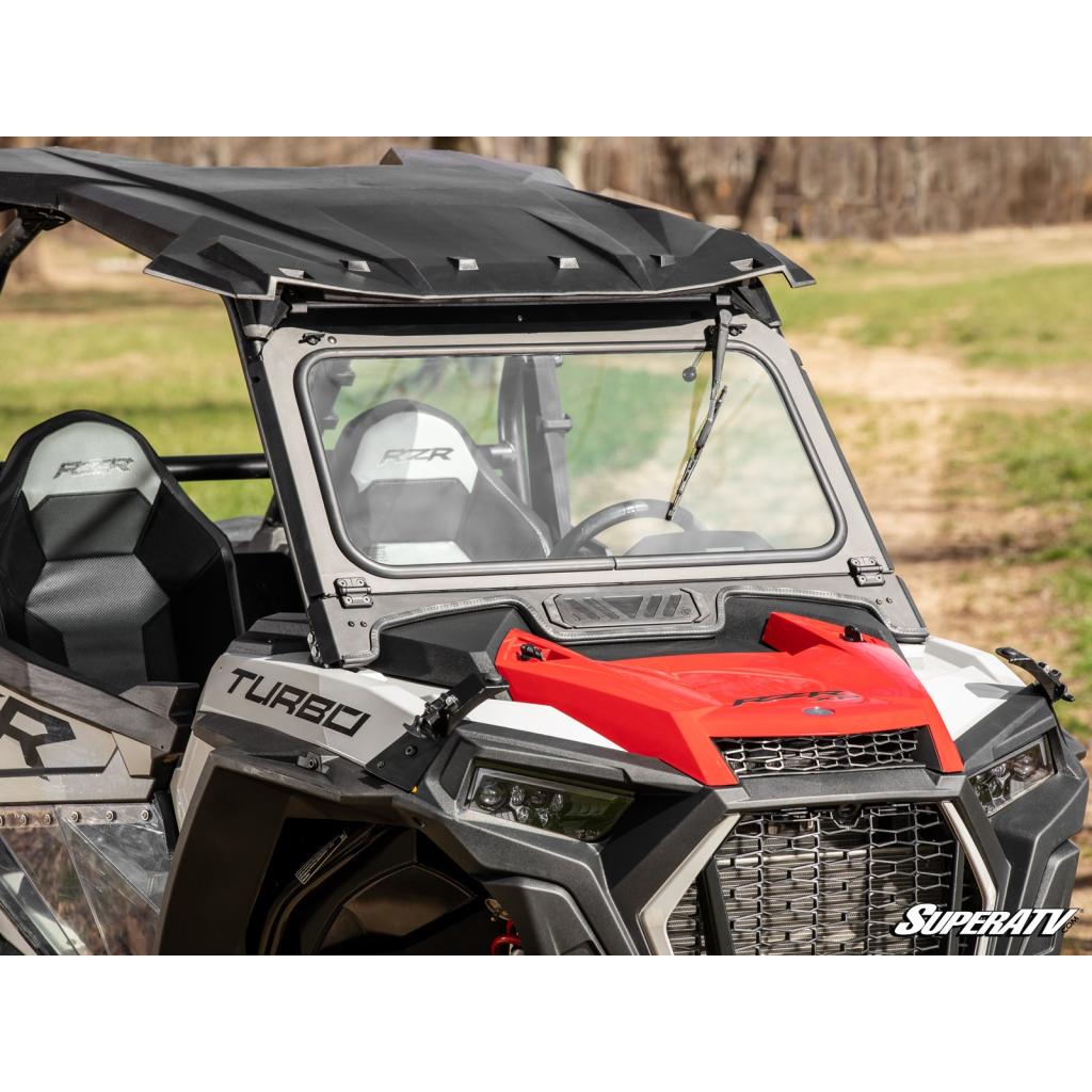 SuperATV Polaris RZR XP 1000 Flip Down Glass Windshield - MojoMotoSport.com