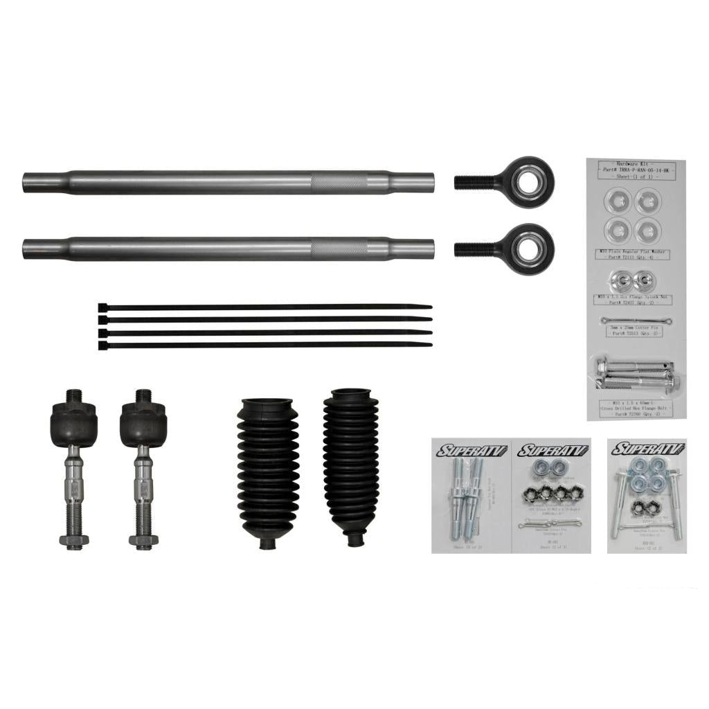 SuperATV Polaris RZR XP 1000 Heavy - Duty Swaged Tie Rod Kit - MojoMotoSport.com
