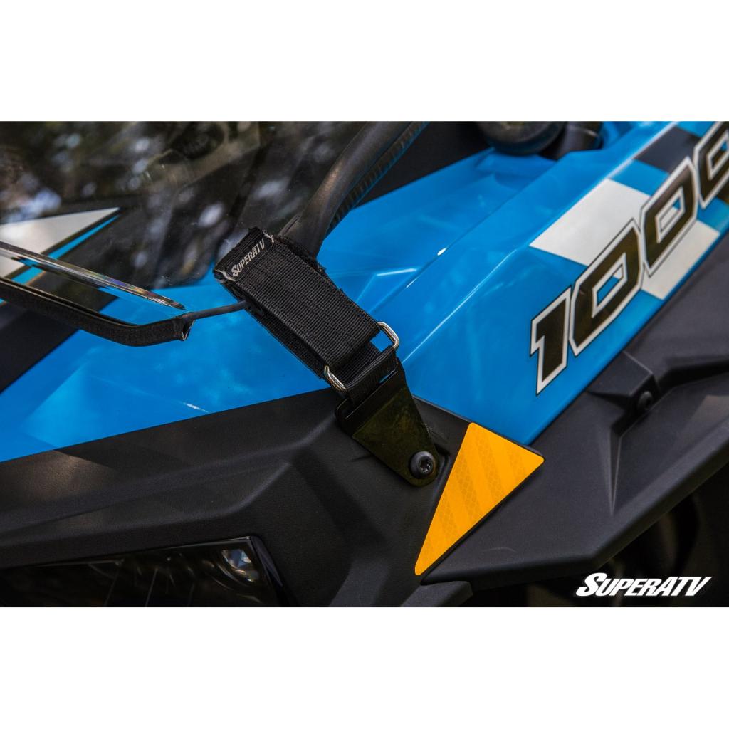 SuperATV Polaris RZR XP 1000 Scratch Resistant Flip Down Windshield - MojoMotoSport.com
