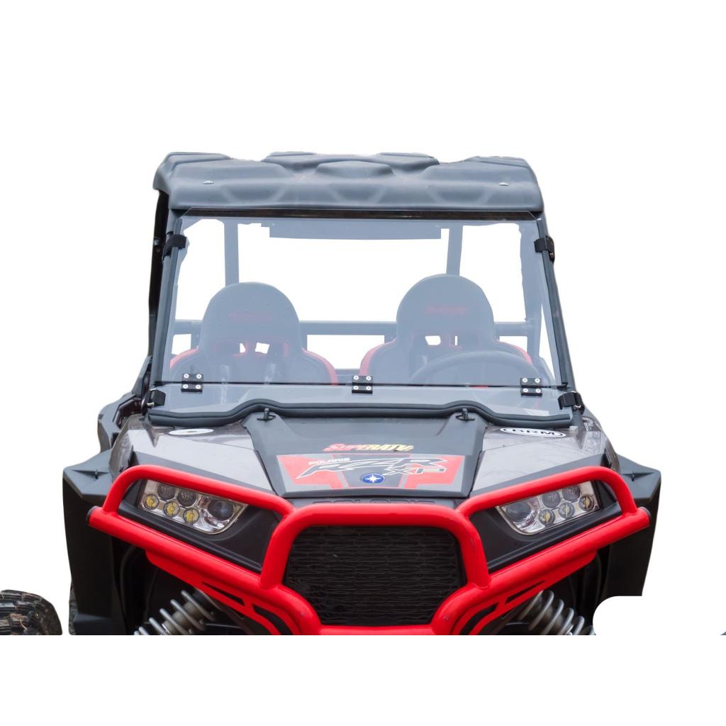 SuperATV Polaris RZR XP 1000 Scratch Resistant Flip Down Windshield - MojoMotoSport.com