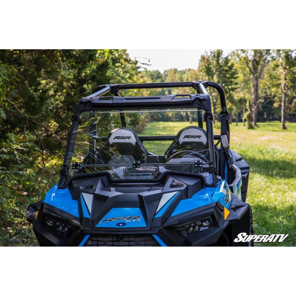 SuperATV Polaris RZR XP 1000 Scratch Resistant Flip Down Windshield - MojoMotoSport.com