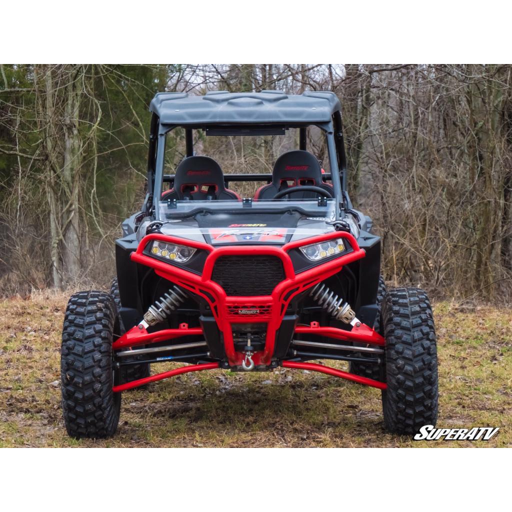 SuperATV Polaris RZR XP 1000 Scratch Resistant Flip Down Windshield - MojoMotoSport.com