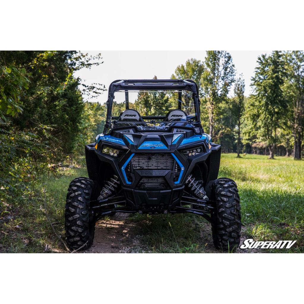 SuperATV Polaris RZR XP 1000 Scratch Resistant Flip Down Windshield - MojoMotoSport.com