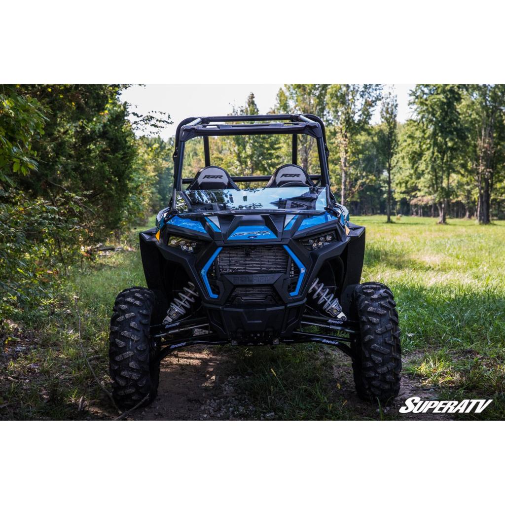 SuperATV Polaris RZR XP 1000 Scratch Resistant Flip Down Windshield - MojoMotoSport.com