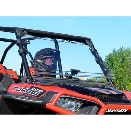 SuperATV Polaris RZR XP 1000 Scratch Resistant Flip Windshield - MojoMotoSport.com