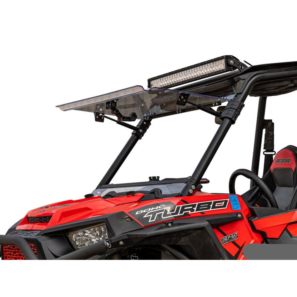 SuperATV Polaris RZR XP 1000 Scratch Resistant Flip Windshield - MojoMotoSport.com