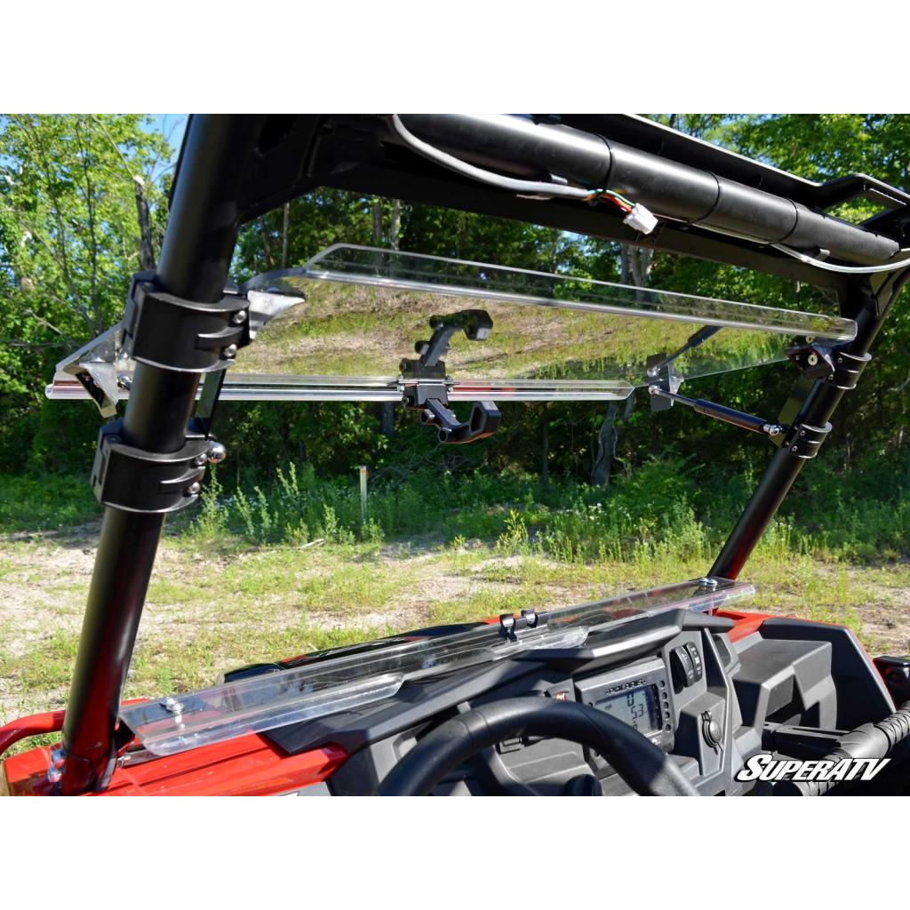 SuperATV Polaris RZR XP 1000 Scratch Resistant Flip Windshield - MojoMotoSport.com
