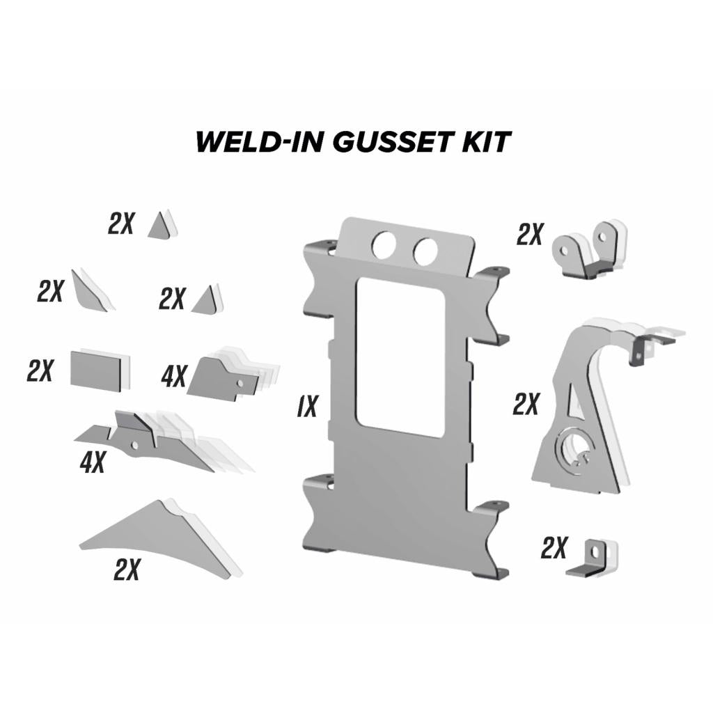 SuperATV Polaris RZR XP 1000 Weld - In Gusset Kit - MojoMotoSport.com