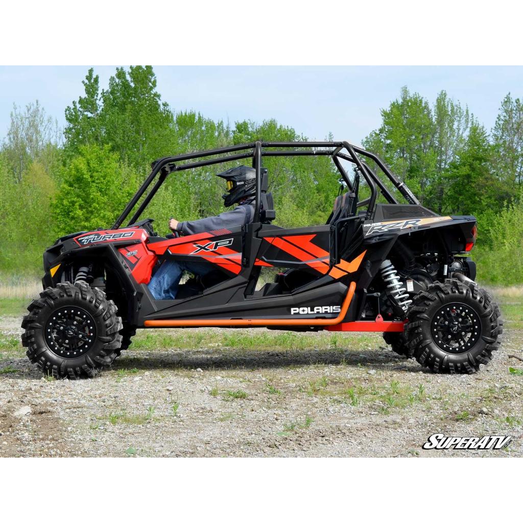 SuperATV Polaris RZR XP 4 1000 Rock Sliding Nerf Bars - MojoMotoSport.com