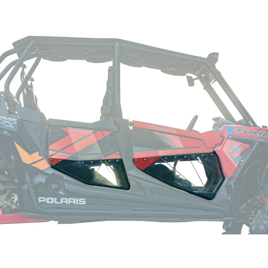 SuperATV Polaris RZR XP 4 Turbo Clear Lower Doors - MojoMotoSport.com