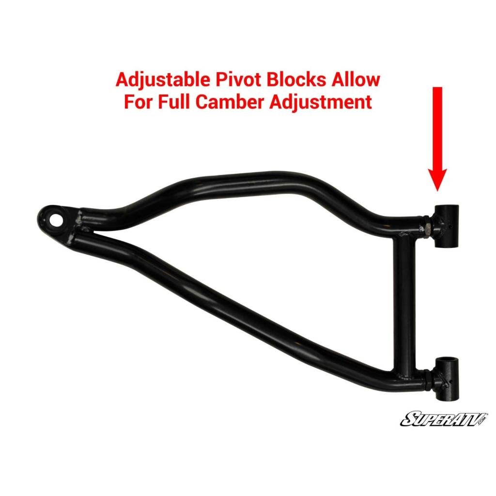 SuperATV Polaris RZR XP 900 High Clearance 1.5" Forward Offset A - Arms - MojoMotoSport.com