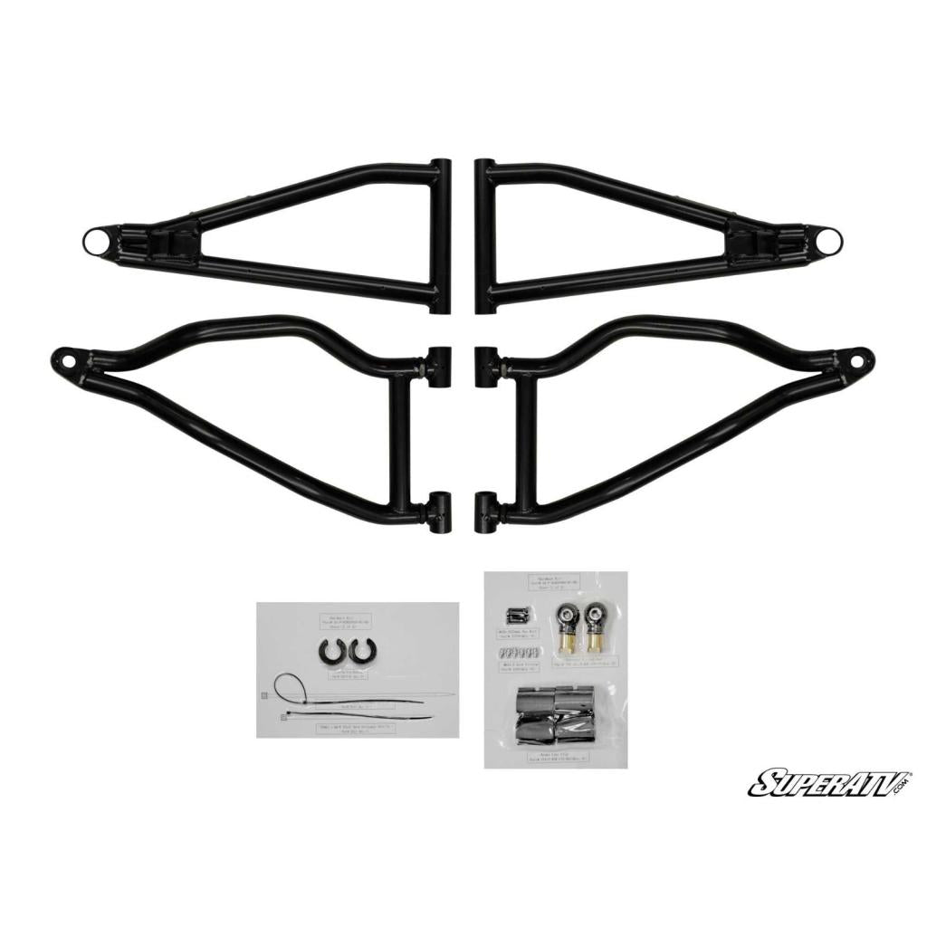 SuperATV Polaris RZR XP 900 High Clearance 1.5" Forward Offset A - Arms - MojoMotoSport.com