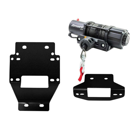 SuperATV Polaris RZR XP 900 Winch Mounting Plate - MojoMotoSport.com