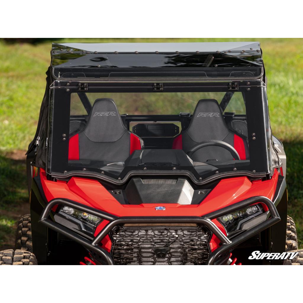 SuperATV Polaris RZR XP MaxDrive Power Flip Windshield - MojoMotoSport.com