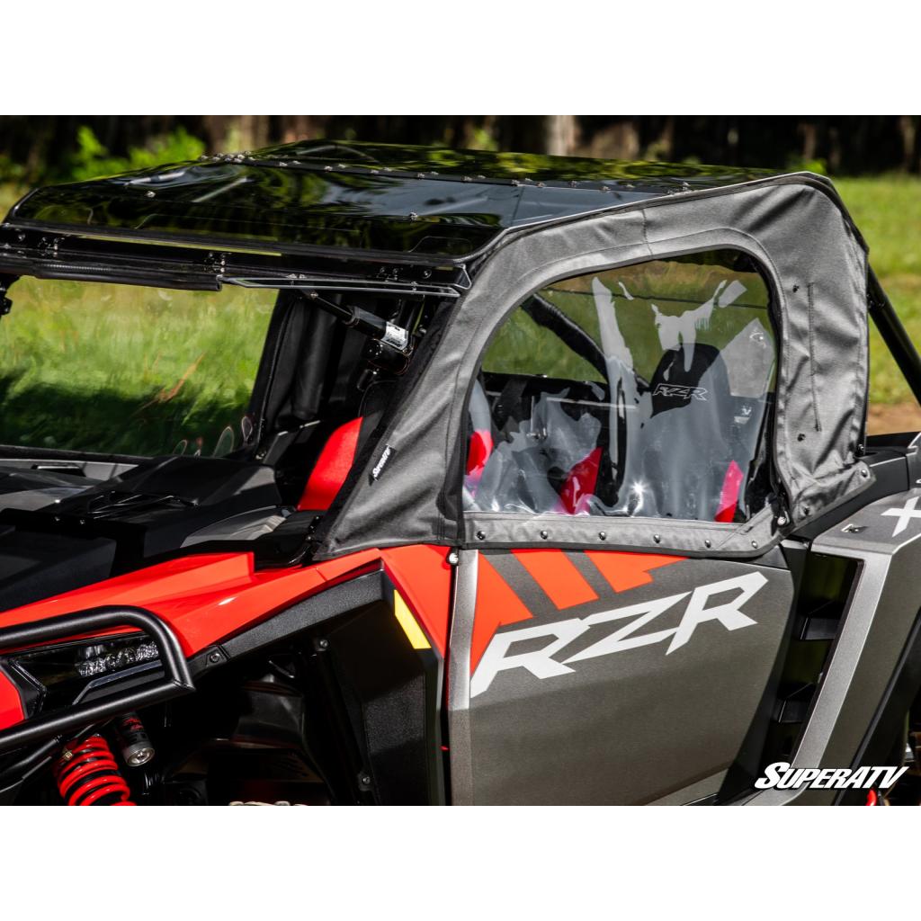 SuperATV Polaris RZR XP Primal Soft Cab Enclosure Upper Doors - MojoMotoSport.com