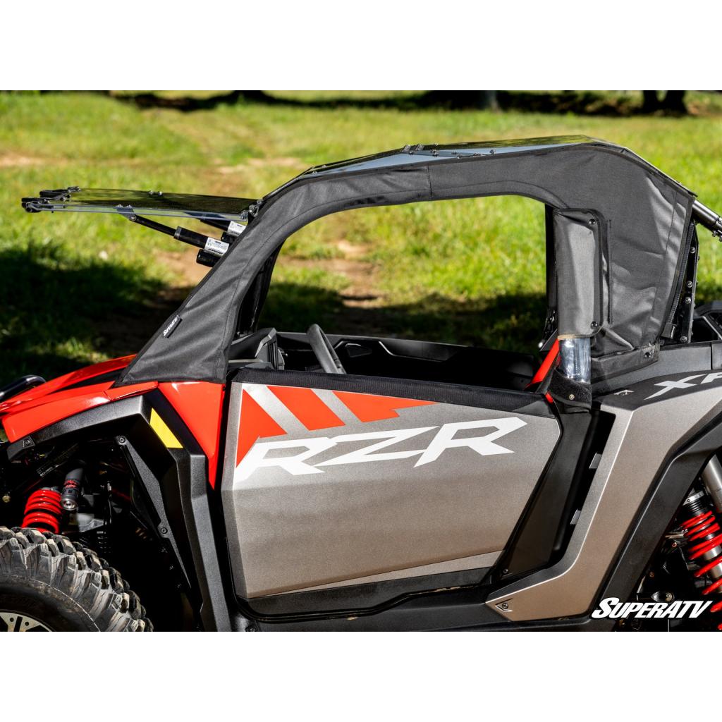 SuperATV Polaris RZR XP Primal Soft Cab Enclosure Upper Doors - MojoMotoSport.com