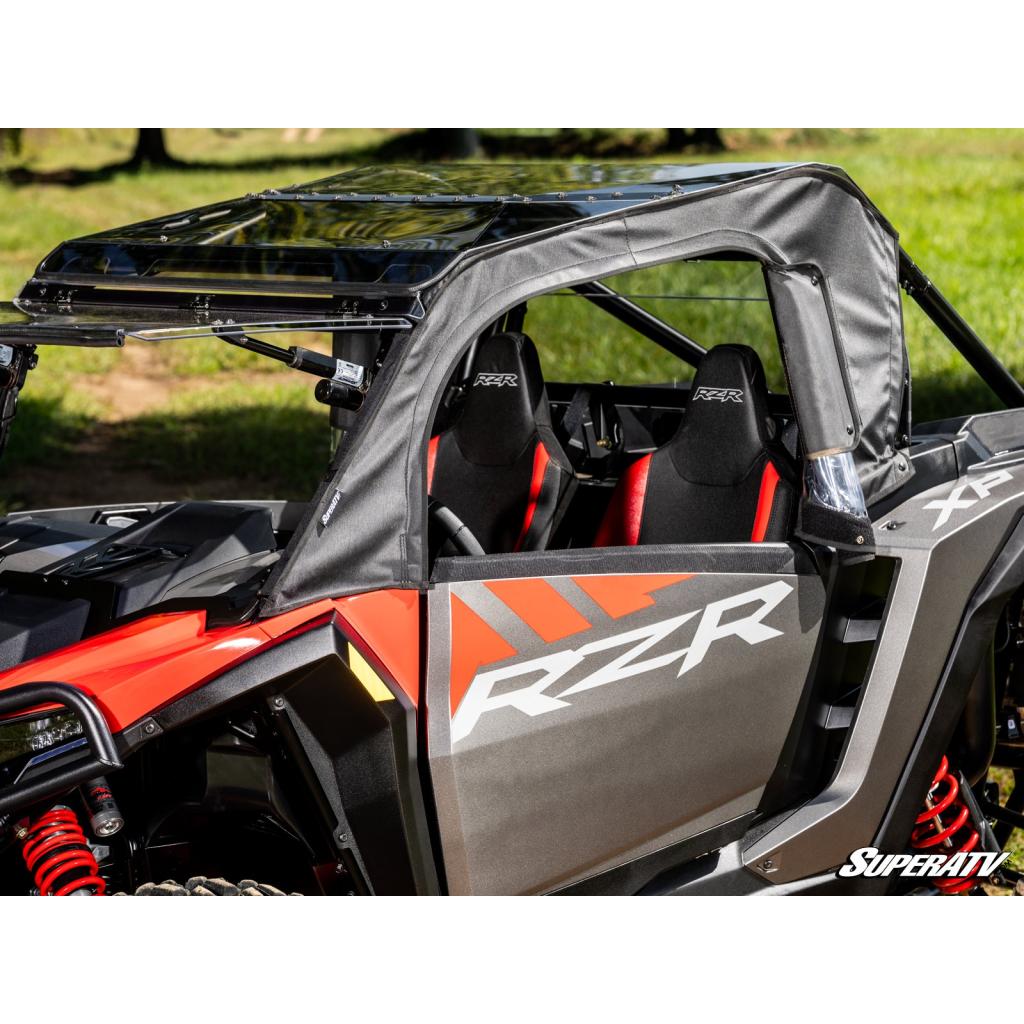 SuperATV Polaris RZR XP Primal Soft Cab Enclosure Upper Doors - MojoMotoSport.com