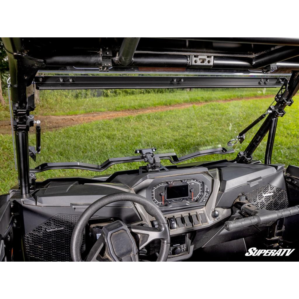 SuperATV Polaris RZR XP Scratch - Resistant Flip Windshield - MojoMotoSport.com
