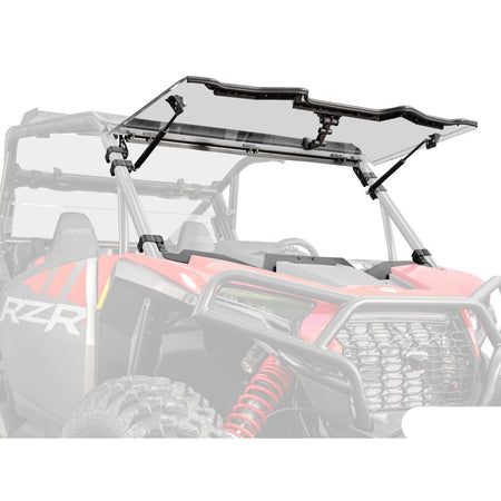 SuperATV Polaris RZR XP Scratch - Resistant Flip Windshield - MojoMotoSport.com