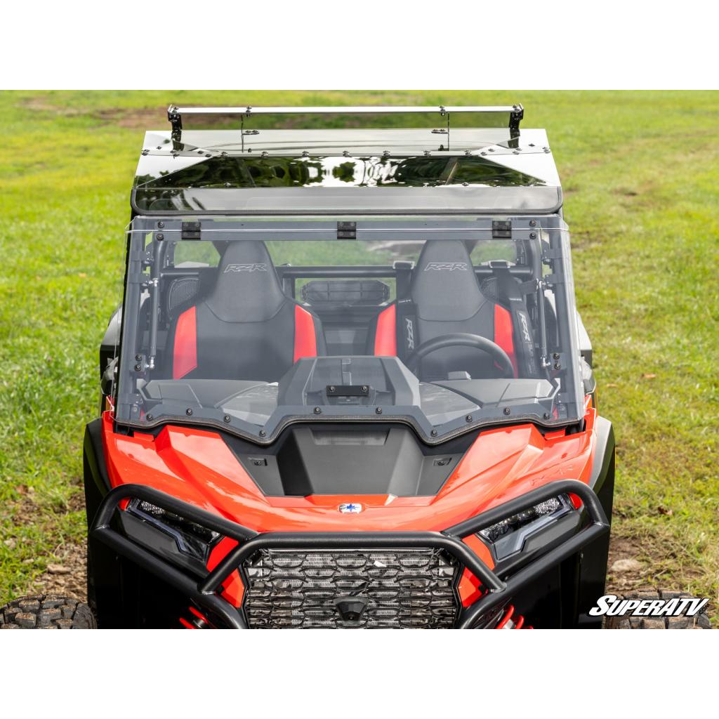 SuperATV Polaris RZR XP Scratch - Resistant Flip Windshield - MojoMotoSport.com