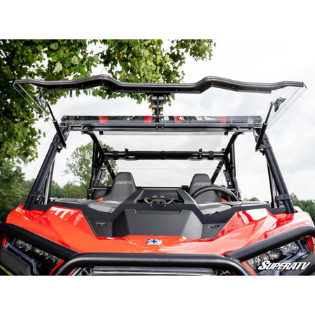 SuperATV Polaris RZR XP Scratch - Resistant Flip Windshield - MojoMotoSport.com