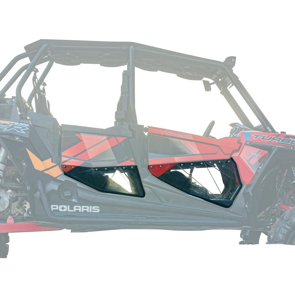 SuperATV Polaris RZR XP Turbo Clear Lower Doors - MojoMotoSport.com