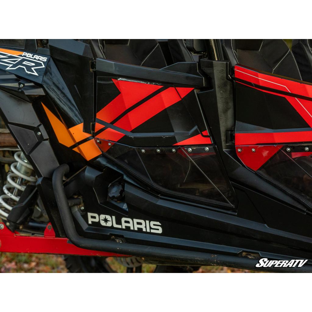 SuperATV Polaris RZR XP Turbo Clear Lower Doors - MojoMotoSport.com