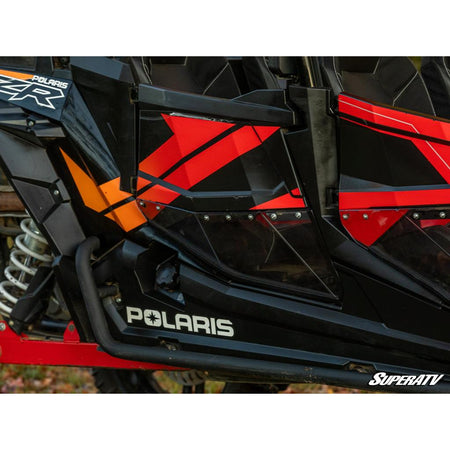 SuperATV Polaris RZR XP Turbo Clear Lower Doors - MojoMotoSport.com