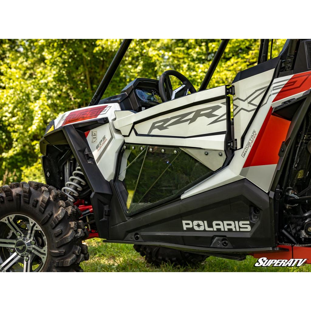 SuperATV Polaris RZR XP Turbo Clear Lower Doors - MojoMotoSport.com