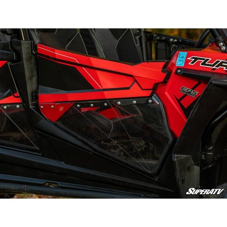 SuperATV Polaris RZR XP Turbo Clear Lower Doors - MojoMotoSport.com