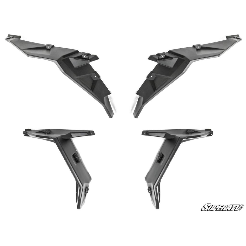 SuperATV Polaris RZR XP Turbo Extended Fender Flare Kit - MojoMotoSport.com