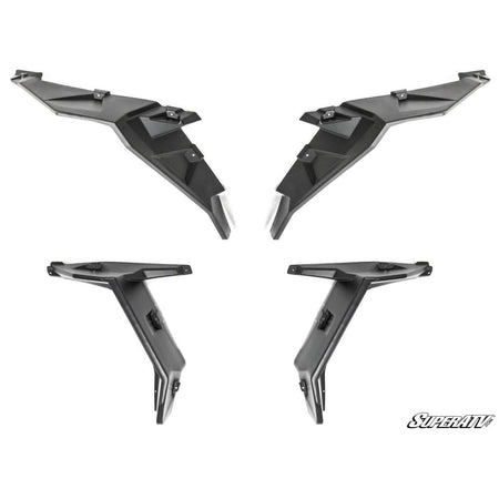 SuperATV Polaris RZR XP Turbo Extended Fender Flare Kit - MojoMotoSport.com