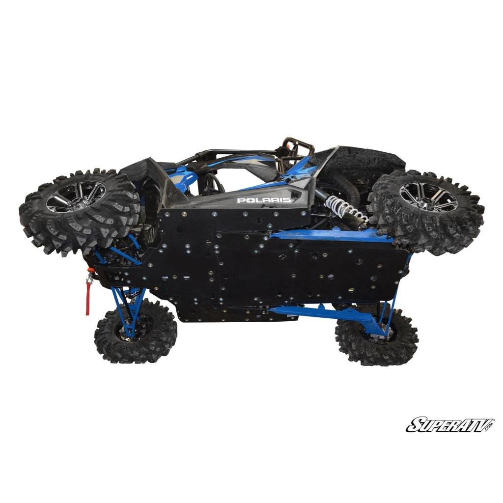 SuperATV Polaris RZR XP Turbo Full Skid Plate - MojoMotoSport.com