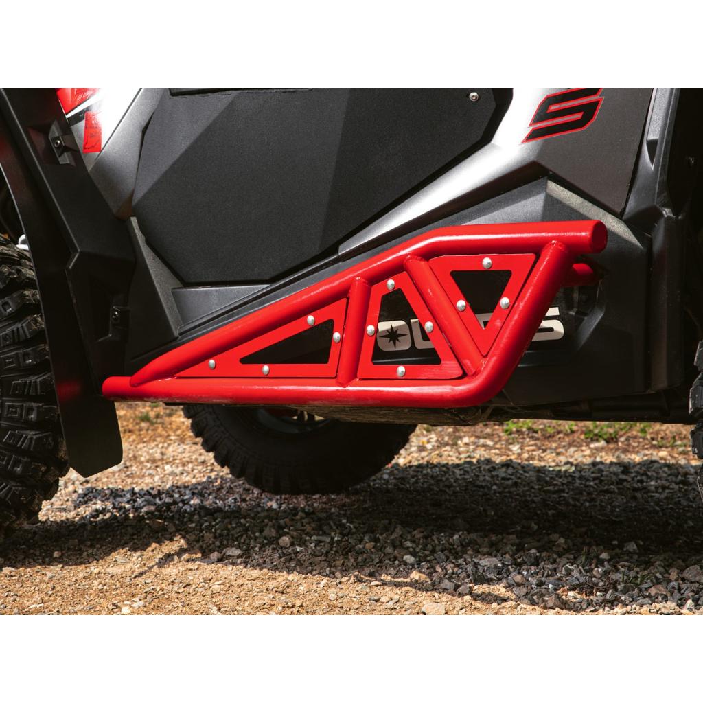 SuperATV Polaris RZR XP Turbo Heavy - Duty Tube Rock Sliders - MojoMotoSport.com