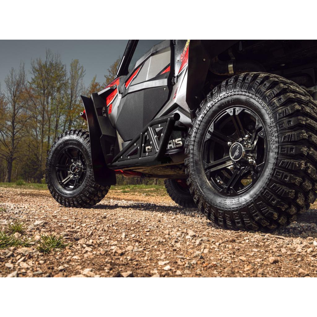 SuperATV Polaris RZR XP Turbo Heavy - Duty Tube Rock Sliders - MojoMotoSport.com