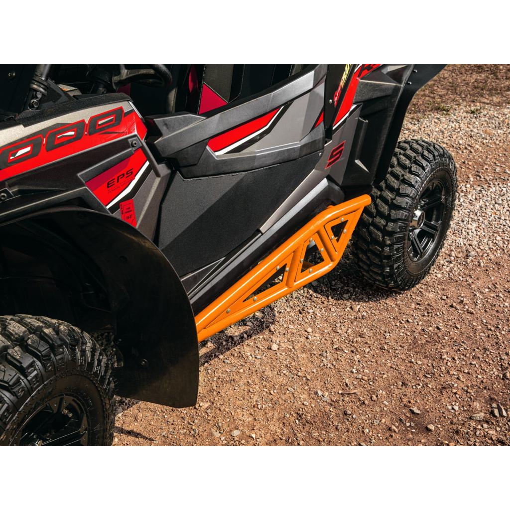 SuperATV Polaris RZR XP Turbo Heavy - Duty Tube Rock Sliders - MojoMotoSport.com