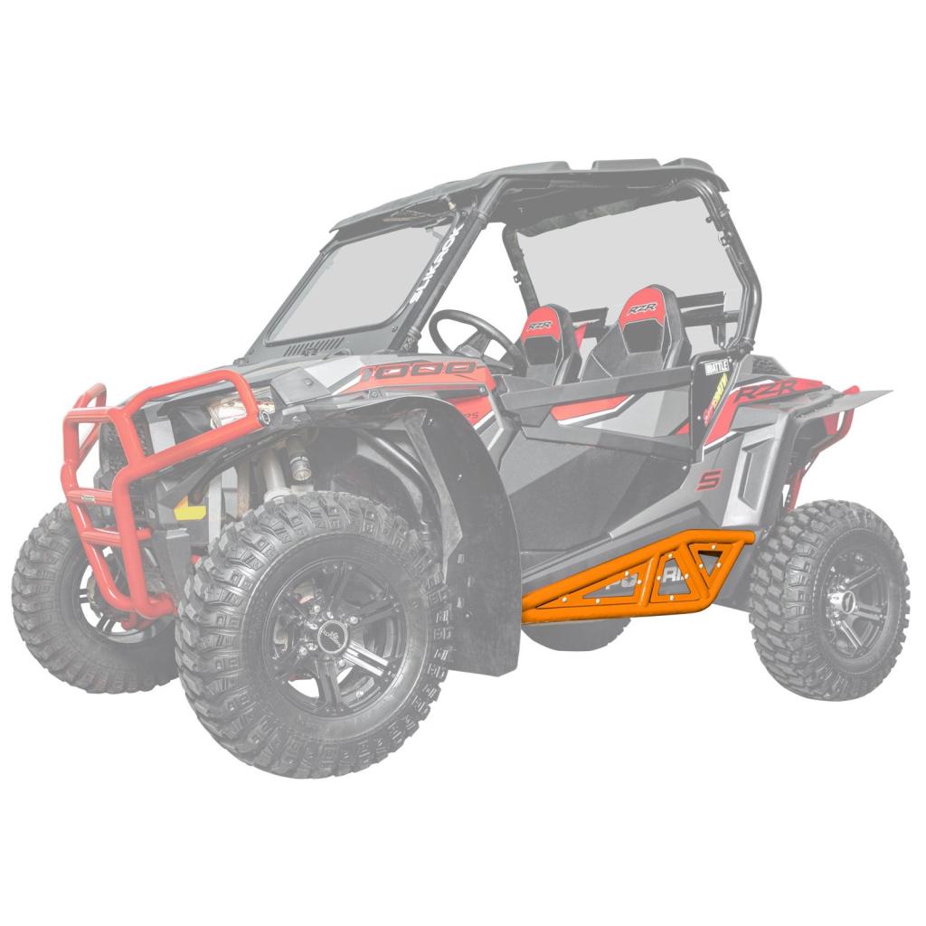 SuperATV Polaris RZR XP Turbo Heavy - Duty Tube Rock Sliders - MojoMotoSport.com
