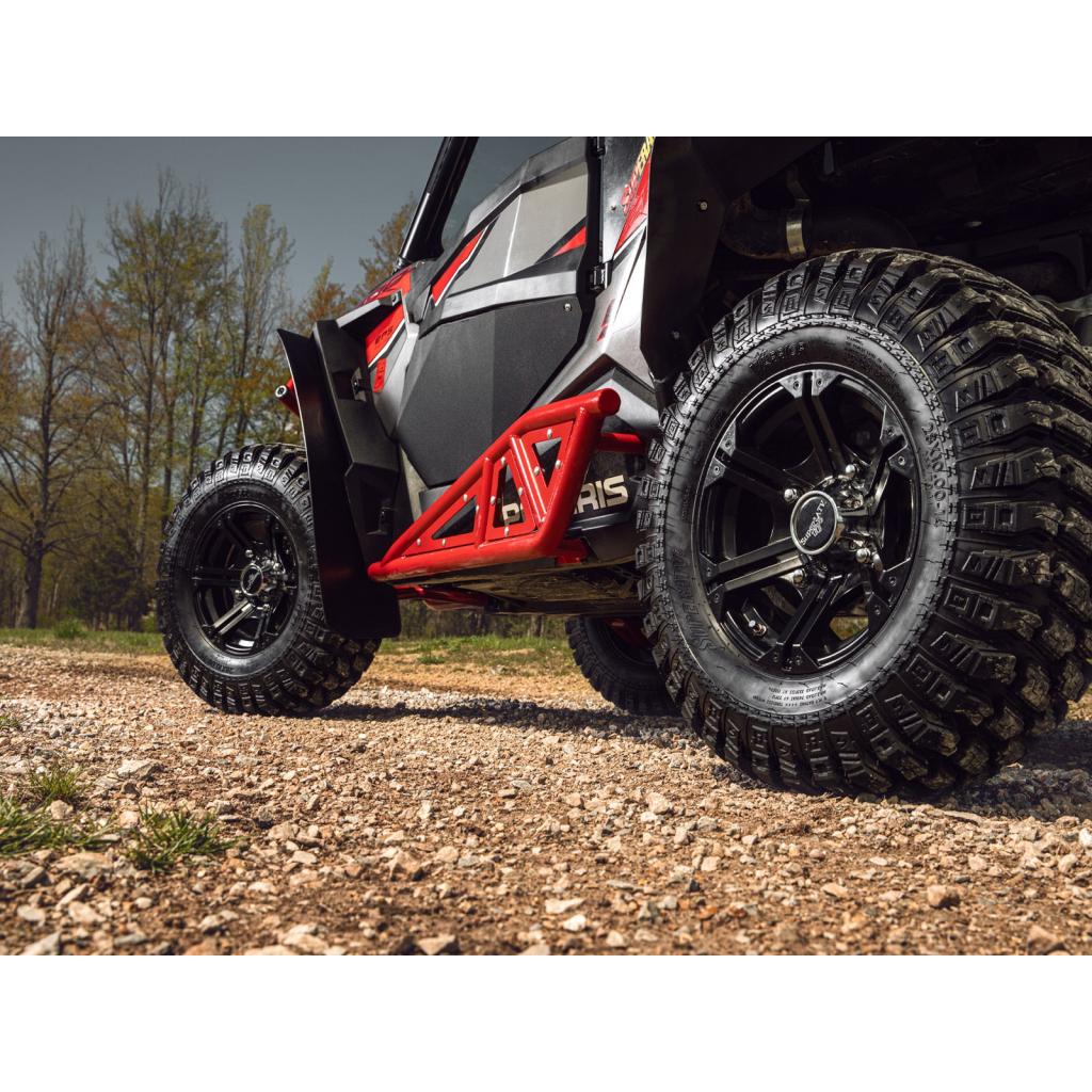 SuperATV Polaris RZR XP Turbo Heavy - Duty Tube Rock Sliders - MojoMotoSport.com