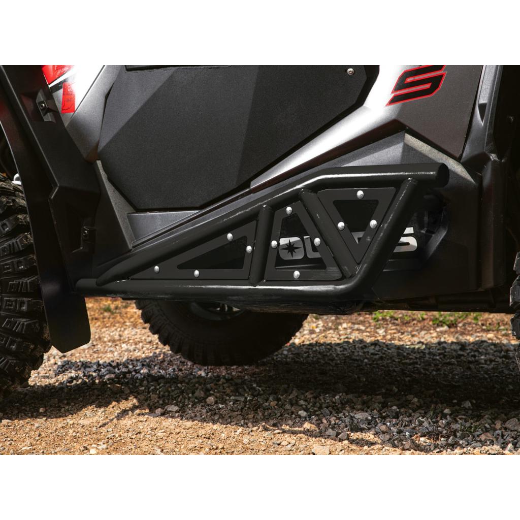 SuperATV Polaris RZR XP Turbo Heavy - Duty Tube Rock Sliders - MojoMotoSport.com