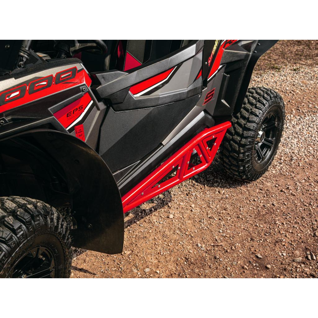SuperATV Polaris RZR XP Turbo Heavy - Duty Tube Rock Sliders - MojoMotoSport.com