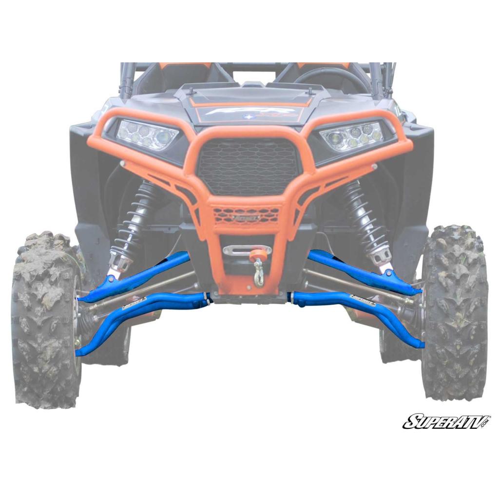 SuperATV Polaris RZR XP Turbo High - Clearance Adjustable A - Arms - MojoMotoSport.com